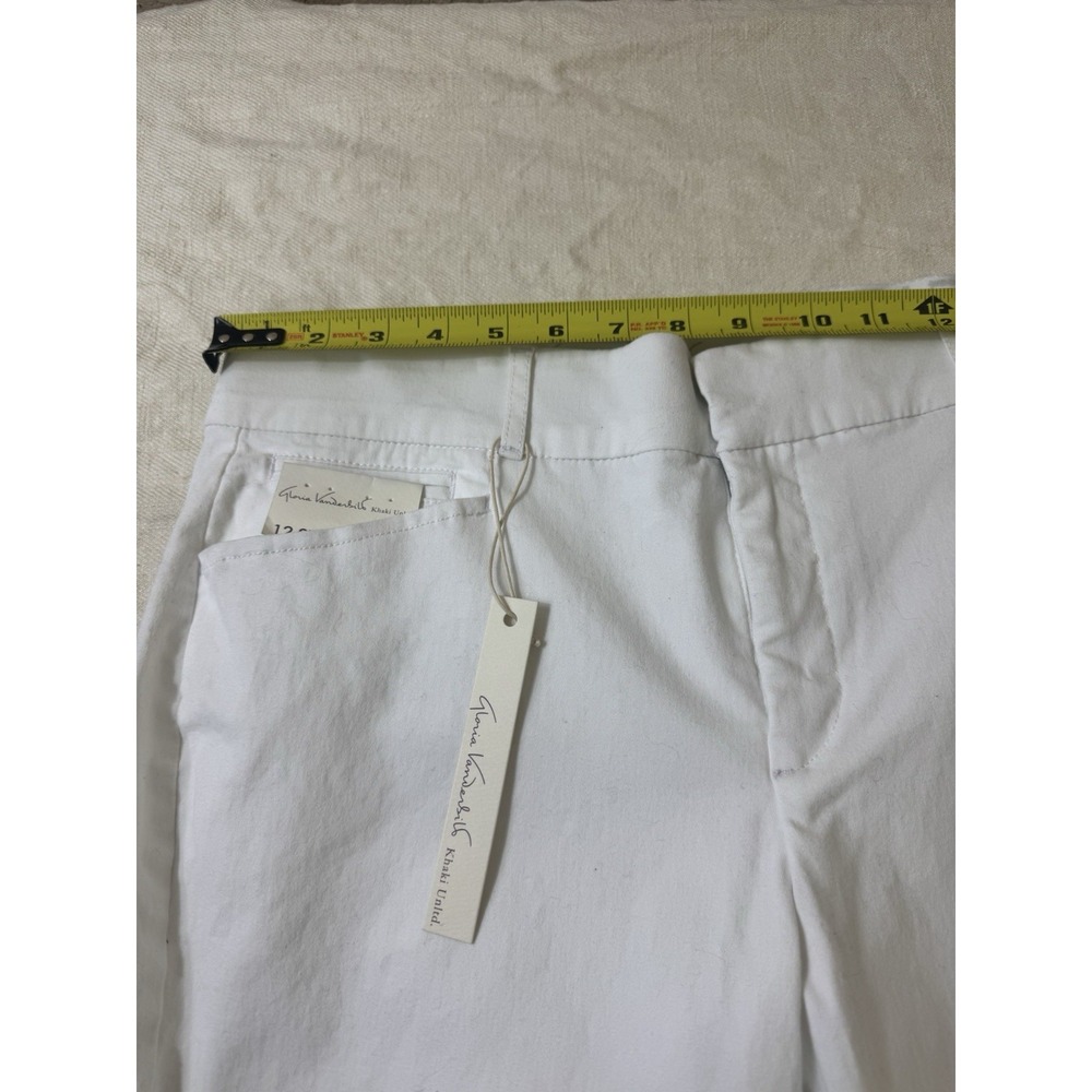 Gloria Vanderbilt‎ Charlene Women's White Stretch Pants 5 design Pockets Size 12 - Picture 6 of 14